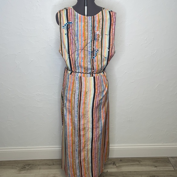 Anthropologie 5X Ajit Kumar Painterly Maxi Dress - Picture 8 of 12
